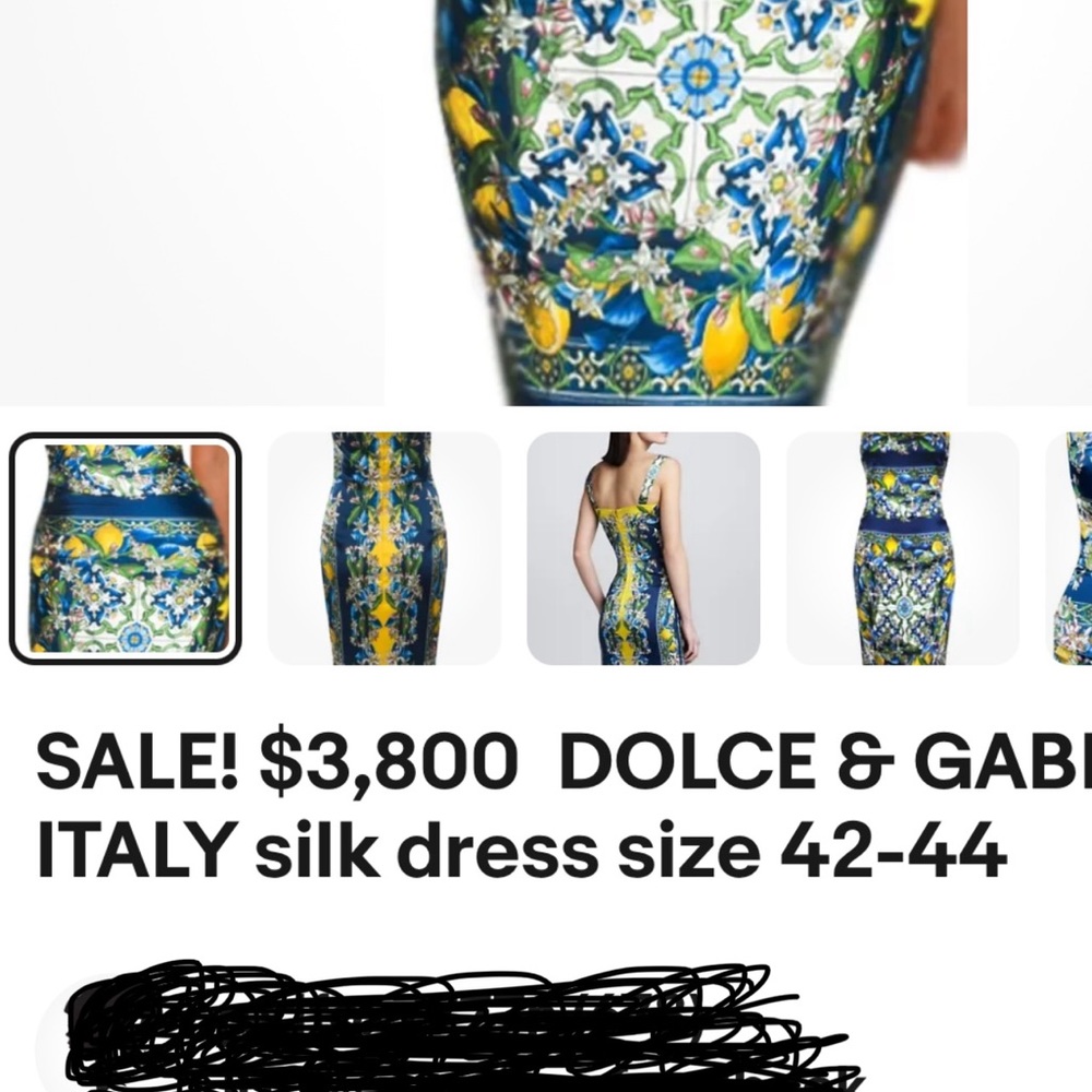 DOLCE & GABBANA  Dress AUTHENTIC Rare Gorgeous in Perfect Condition. 40, 4,6 - Picture 2 of 14